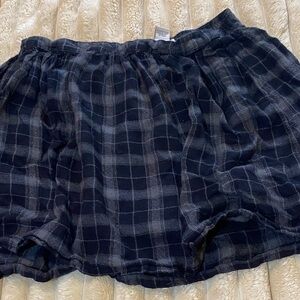 Forever 21 Black Plaid Mini Skirt